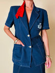Tailleur in cotone blu “Fendi”