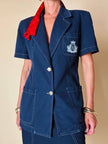 Tailleur in cotone blu “Fendi”