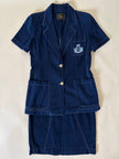 Tailleur in cotone blu “Fendi”