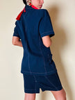 Tailleur in cotone blu “Fendi”