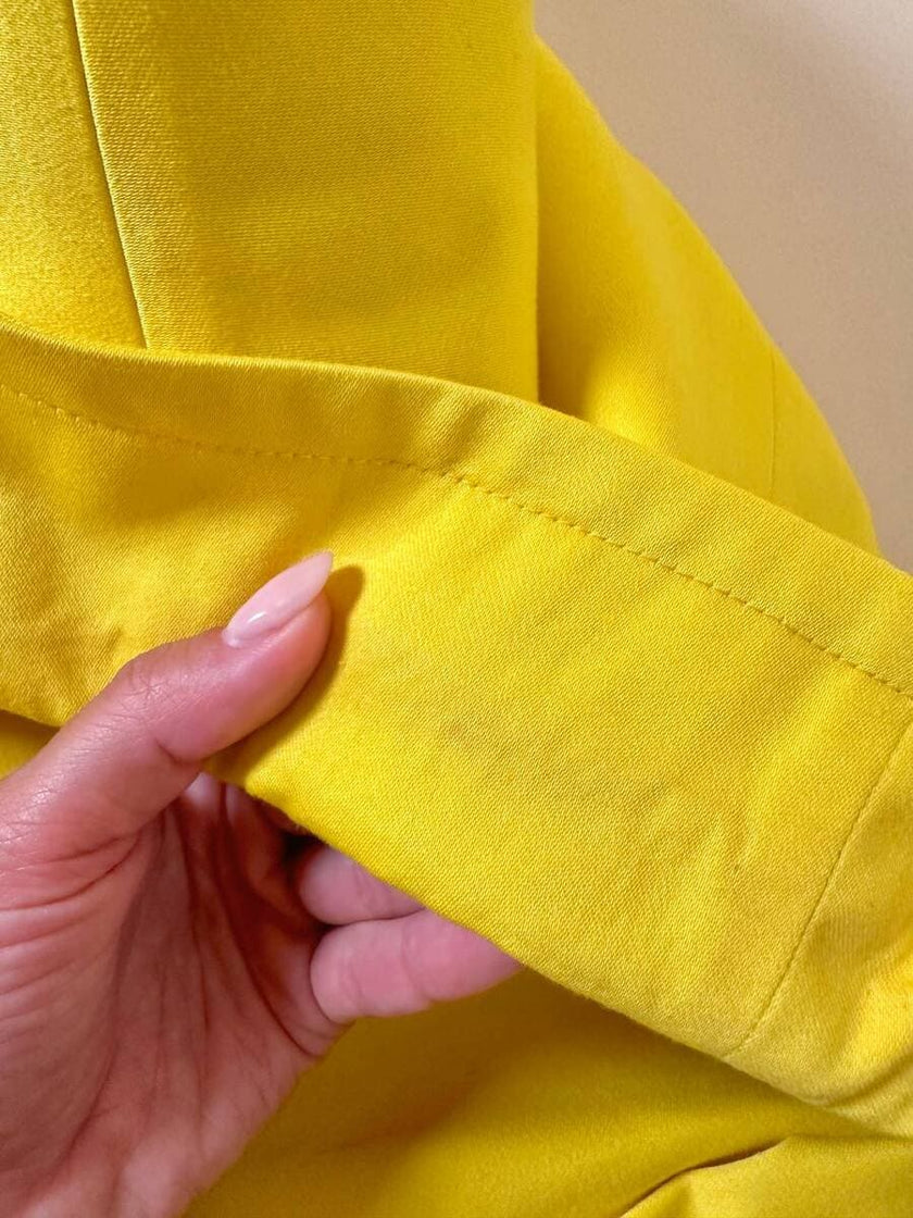 Tailleur in cotone giallo “Yves Saint Laurent”