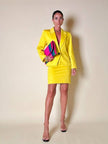 Tailleur in cotone giallo “Yves Saint Laurent”