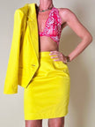 Tailleur in cotone giallo “Yves Saint Laurent”