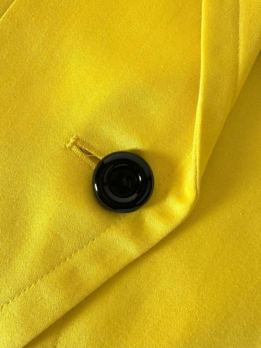 Tailleur in cotone giallo “Yves Saint Laurent”