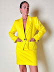 Tailleur in cotone giallo “Yves Saint Laurent”