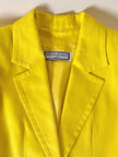Tailleur in cotone giallo “Yves Saint Laurent”