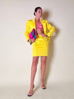 Tailleur in cotone giallo “Yves Saint Laurent”