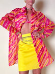 Tailleur in cotone giallo “Yves Saint Laurent”
