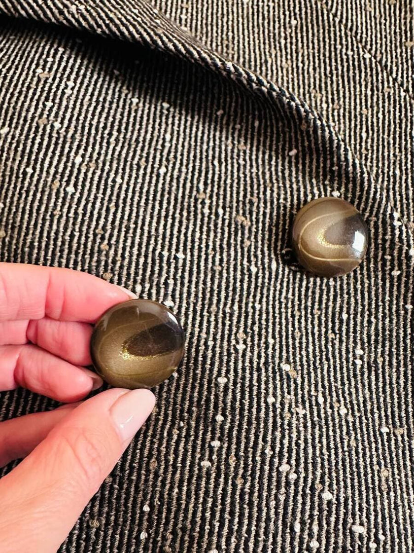 Tailleur sartoriale in lana boutonné