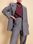 Tailleur sartoriale in lana boutonné