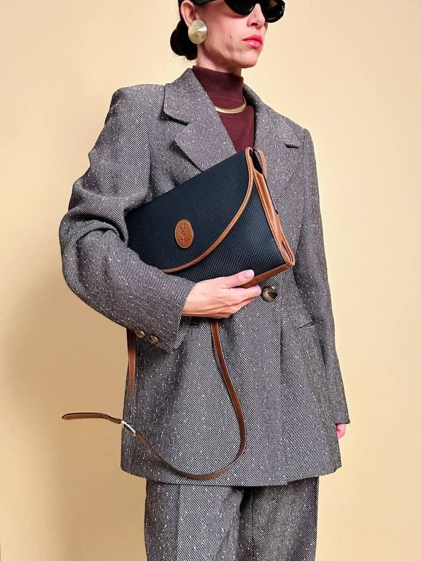 Tailleur sartoriale in lana boutonné