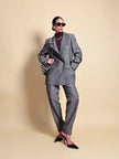 Tailleur sartoriale in lana boutonné