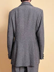 Tailleur sartoriale in lana boutonné