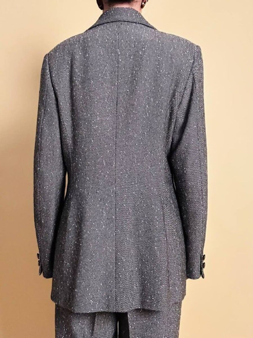 Tailleur sartoriale in lana boutonné