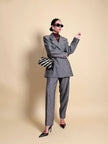 Tailleur sartoriale in lana boutonné