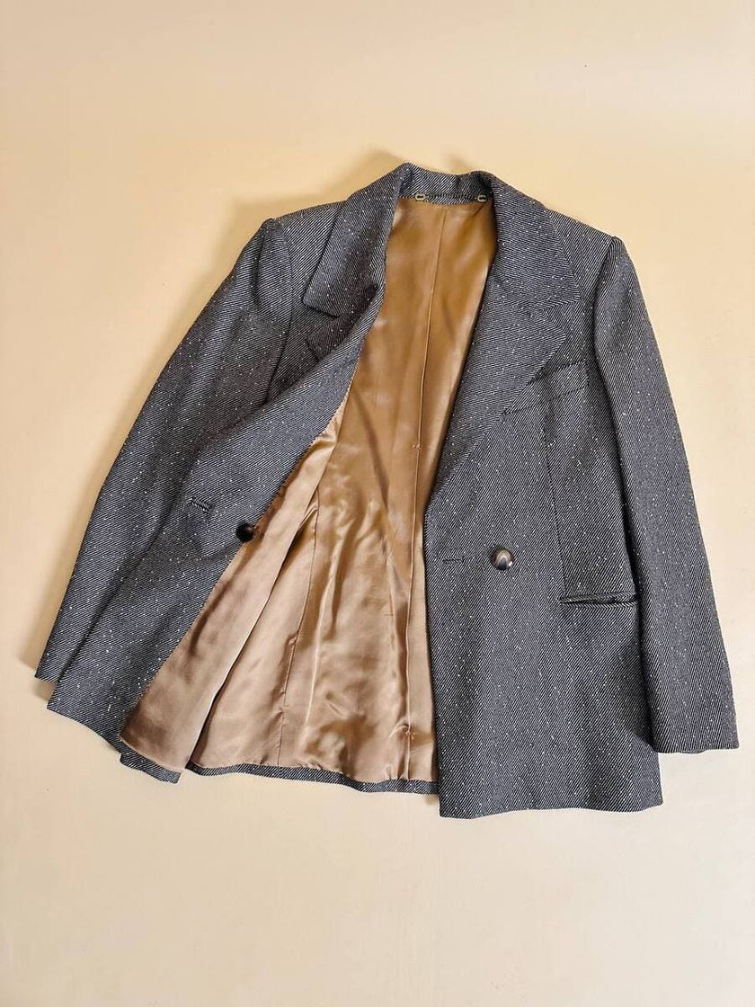 Tailleur sartoriale in lana boutonné