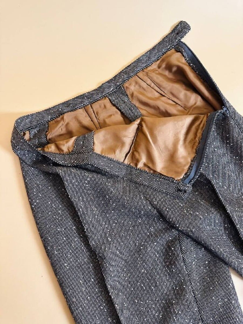 Tailleur sartoriale in lana boutonné