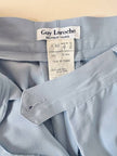 Tailleur giacca/pantalone in fresco di lana celeste “Guy Laroche”