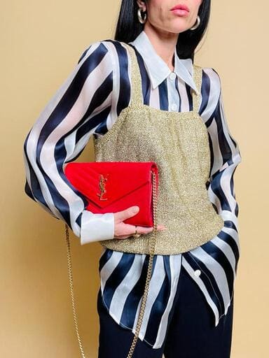 Top in lurex oro
