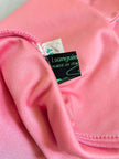 Top rosa con scollo all'americana
