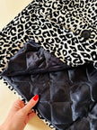 Trench leopardato in ecopelle black and white “Fendissime”