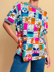 T-shirt color block 
