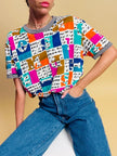 T-shirt color block 