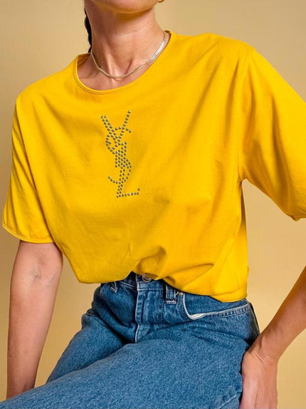 T-shirt gialla 