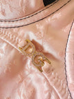 Tubino in raso Jacquard rosa con motivi floreali “Dolce & Gabbana”