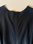 Tubino smanicato in pelle nera stretch
