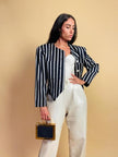 Iconico blazer gessato Yves Saint Laurent