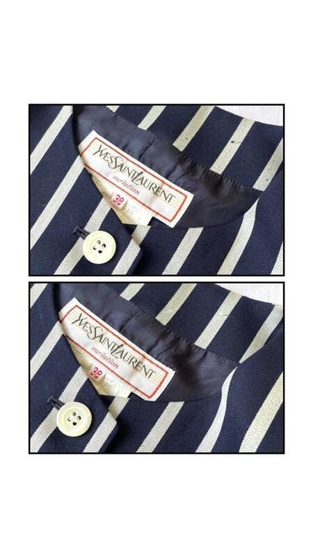 Iconico blazer gessato Yves Saint Laurent