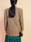 Blazer Max Mara Week End in lana fantasia check