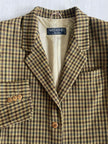 Blazer Max Mara Week End in lana fantasia check