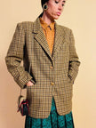 Blazer Max Mara Week End in lana fantasia check