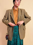Blazer Max Mara Week End in lana fantasia check