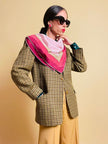 Blazer Max Mara Week End in lana fantasia check