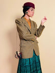 Blazer Max Mara Week End in lana fantasia check