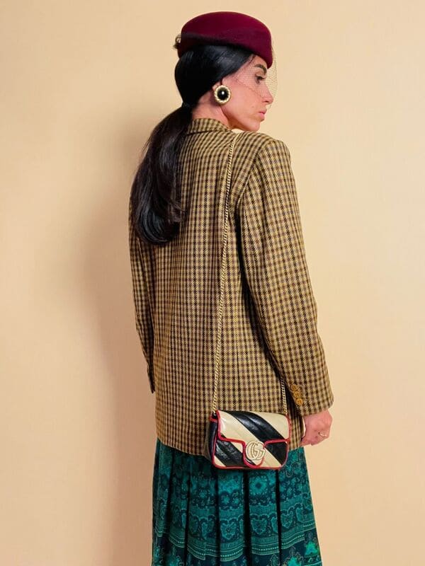 Blazer Max Mara Week End in lana fantasia check