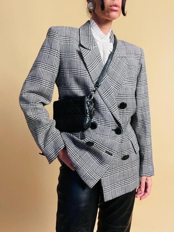 Blazer principe di Galles Yves Saint Laurent