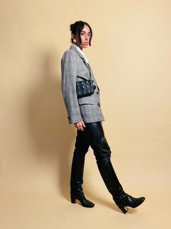 Blazer principe di Galles Yves Saint Laurent