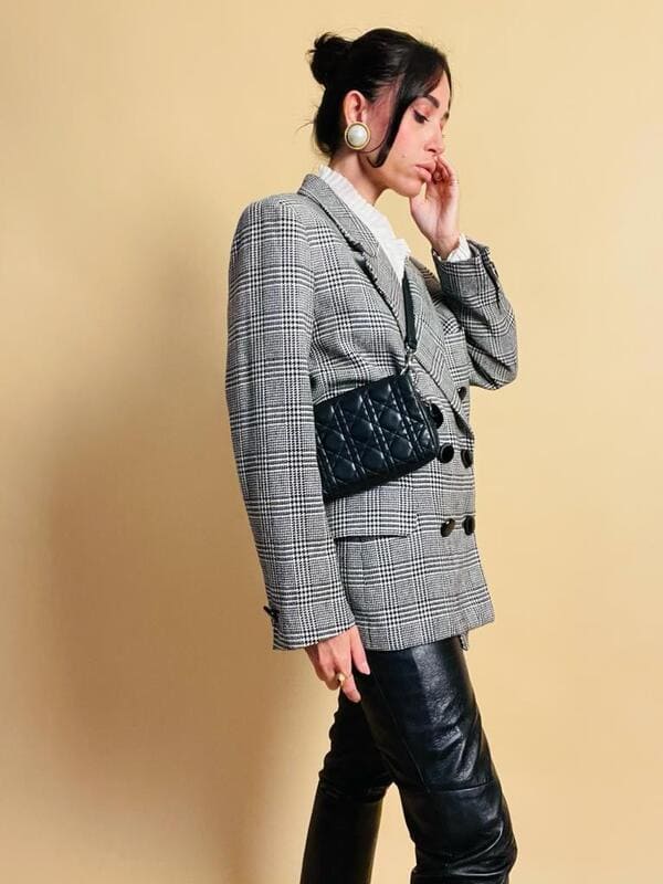 Blazer principe di Galles Yves Saint Laurent
