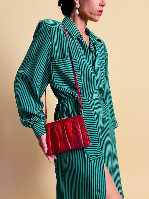 Mini bag in whips rossa