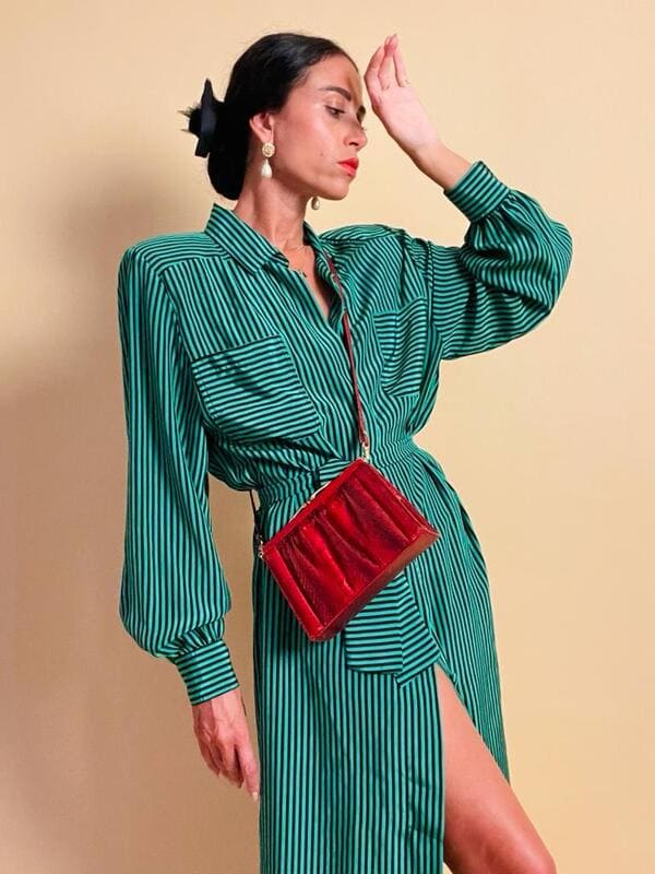 Mini bag in whips rossa