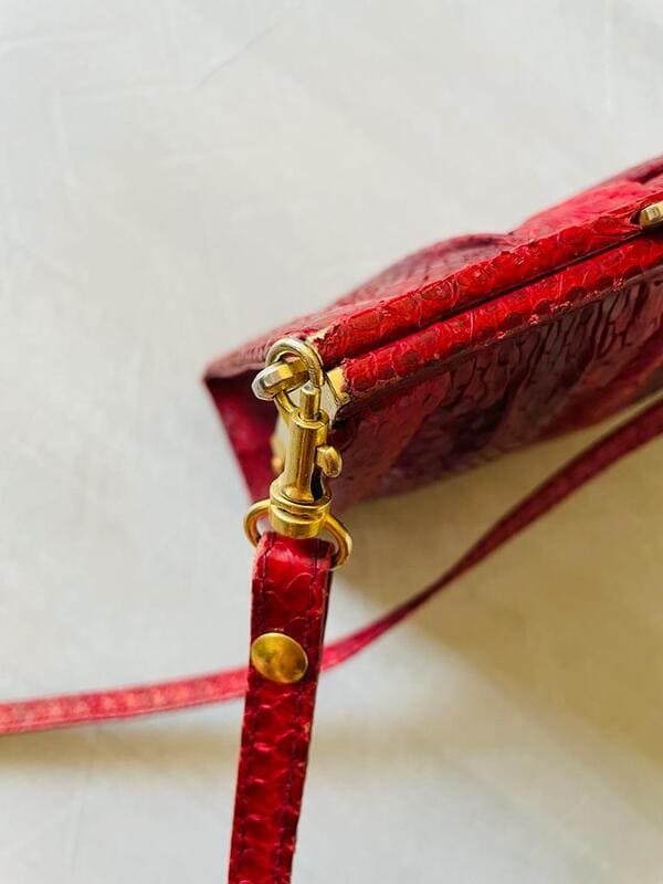 Mini bag in whips rossa