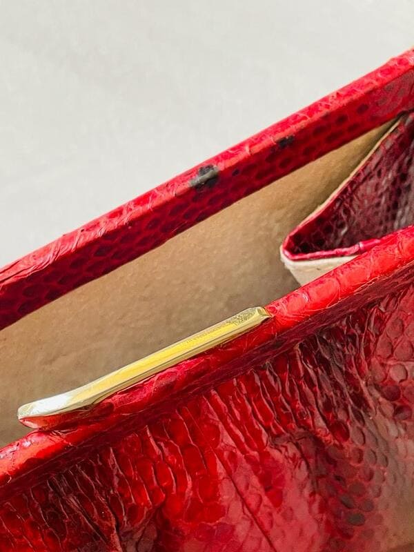 Mini bag in whips rossa