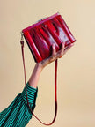 Mini bag in whips rossa