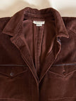 Combinaison vintage Complice en velours côtelé marron avec détails en cuir