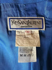 Blazer vintage Yves Saint Laurent in lana blu cobalto