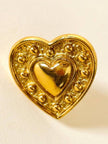 Maxi clip a cuore oro 